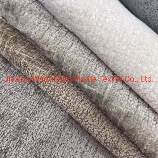 20 % Viskose, 80 % Polyester, gewebter Chenille-Möbelstoff für Sofakissen, Matten, Bettwäsche