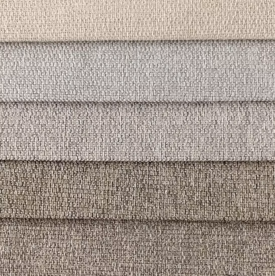 Heißer Verkauf 2022 Dekor-Großhandelsmarkt Slub-Effekt-Kunststoff in Leinenoptik für Sofamöbel